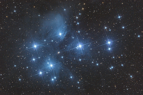 M45 Pleiades © 2021 by Tobias Wittmann · wittinobi