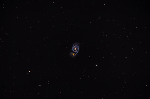 NGC5194 (M51) Whirlpool-Galaxy und NGC5195 © 2021 by Tobias Wittmann · wittinobi