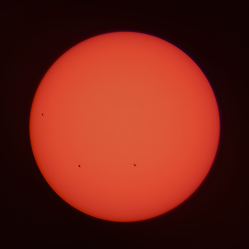 Sonnenfleck AR3071, AR3074 und AR3076 © 2022 by Tobias Wittmann · wittinobi